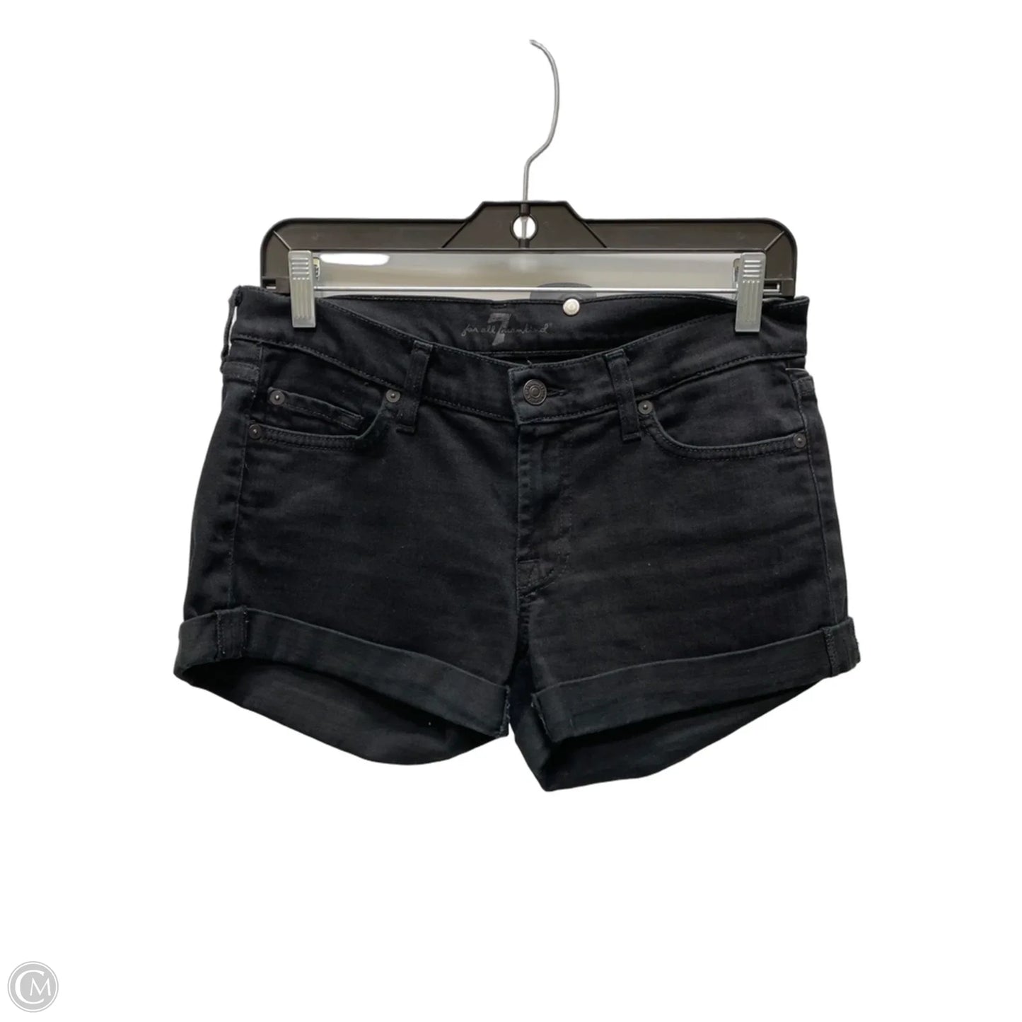 Shorts By 7 For All Mankind In Black, Size: 4