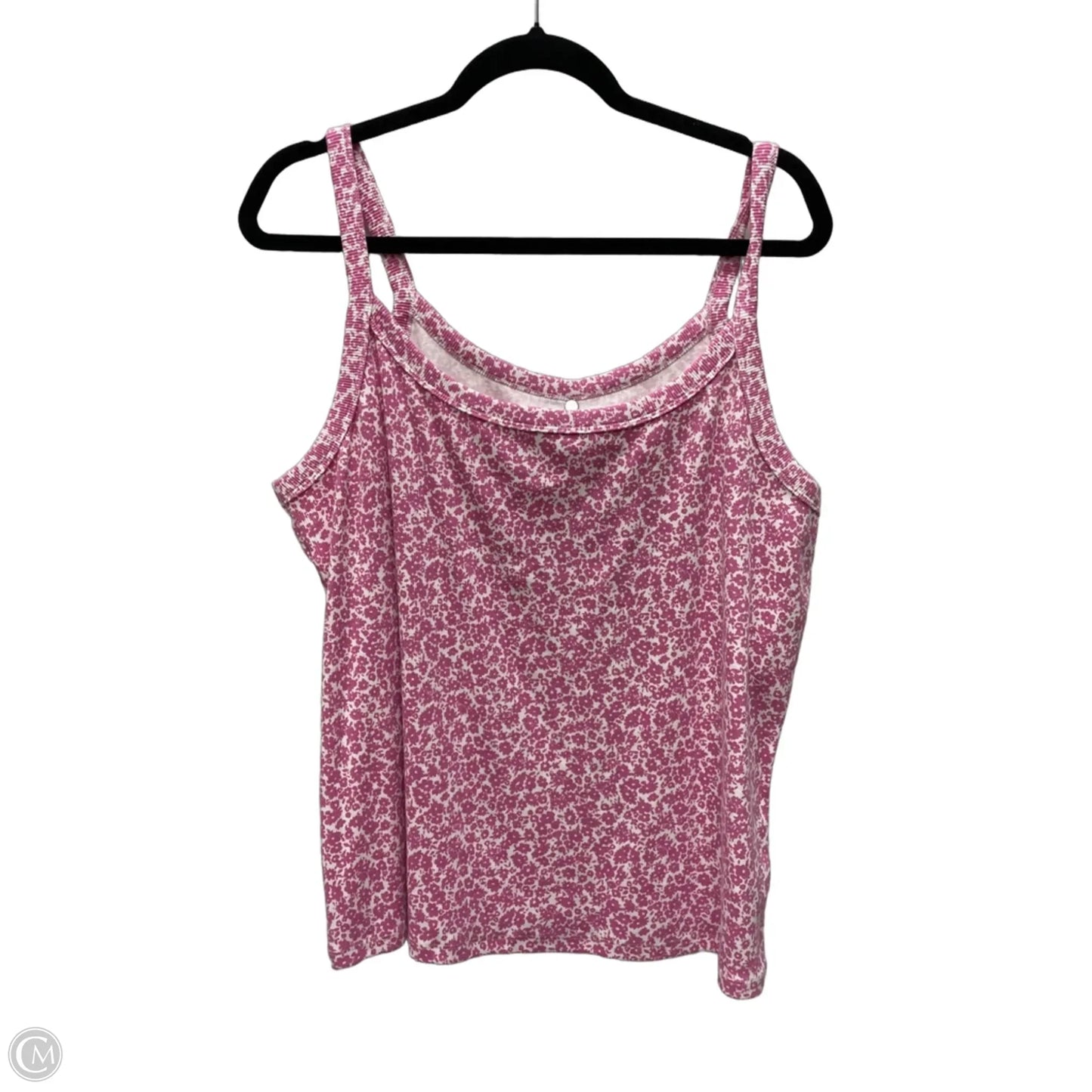 Top Sleeveless By Old Navy In Purple & White, Size: 2x