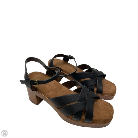 Sandals Heels Block By Sonoma In Black, Size: 9.5