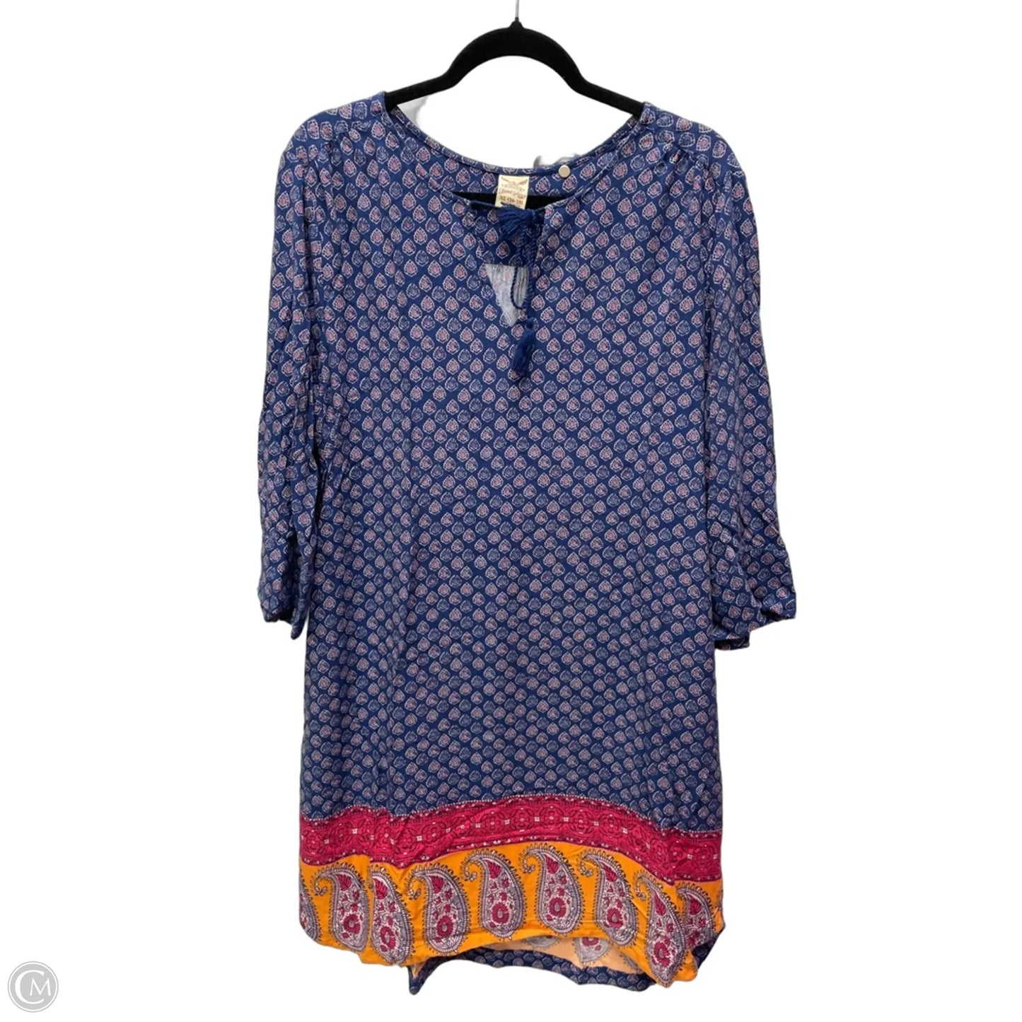 Dress Casual Short By Faded Glory In Blue & Pink, Size: Xl