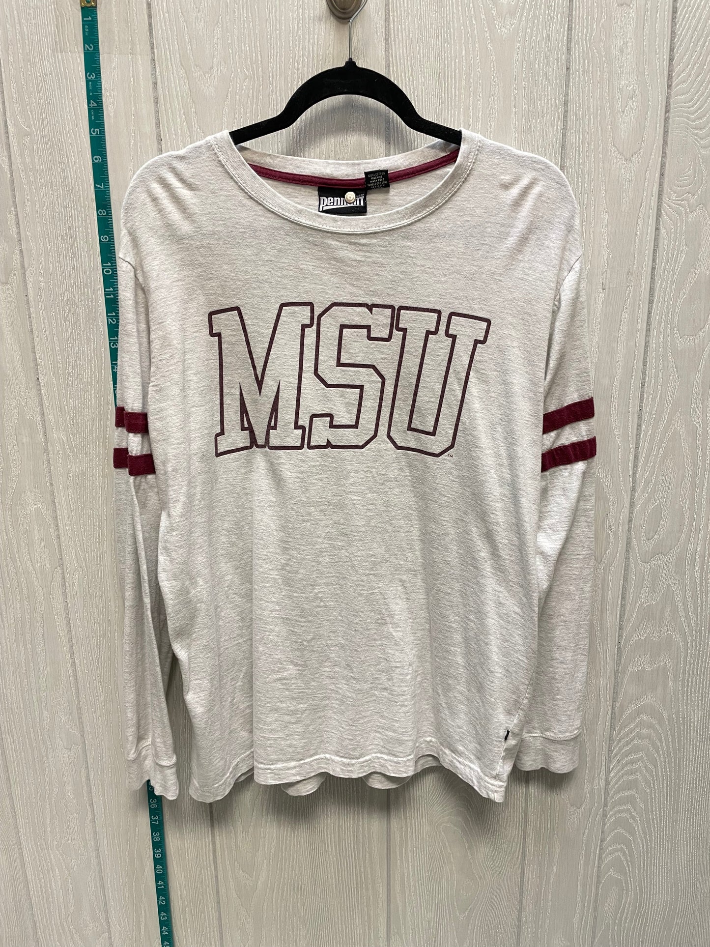 Oatmeal Top Long Sleeve Clothes Mentor, Size M