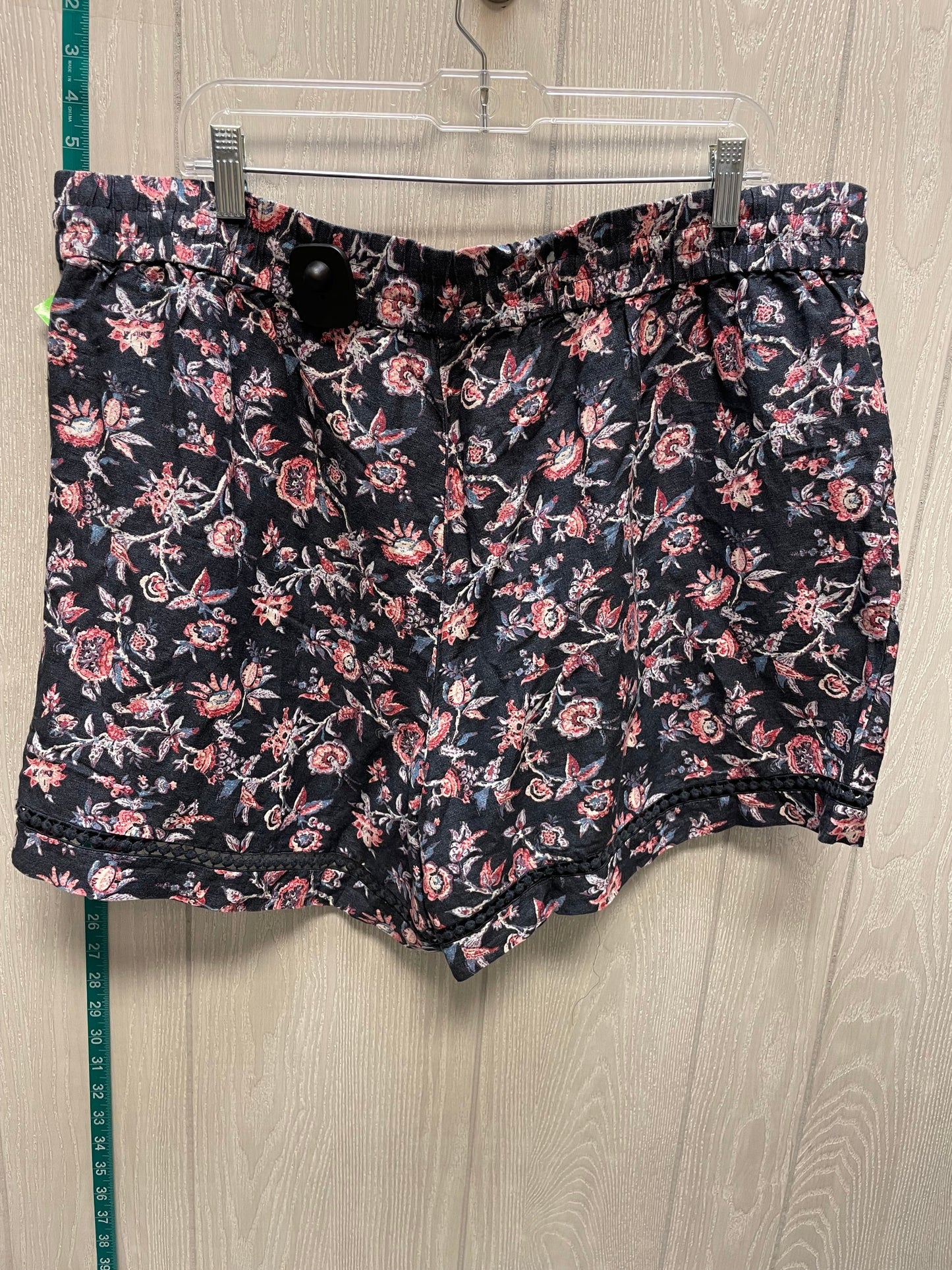 Floral Print Shorts Loft, Size 18