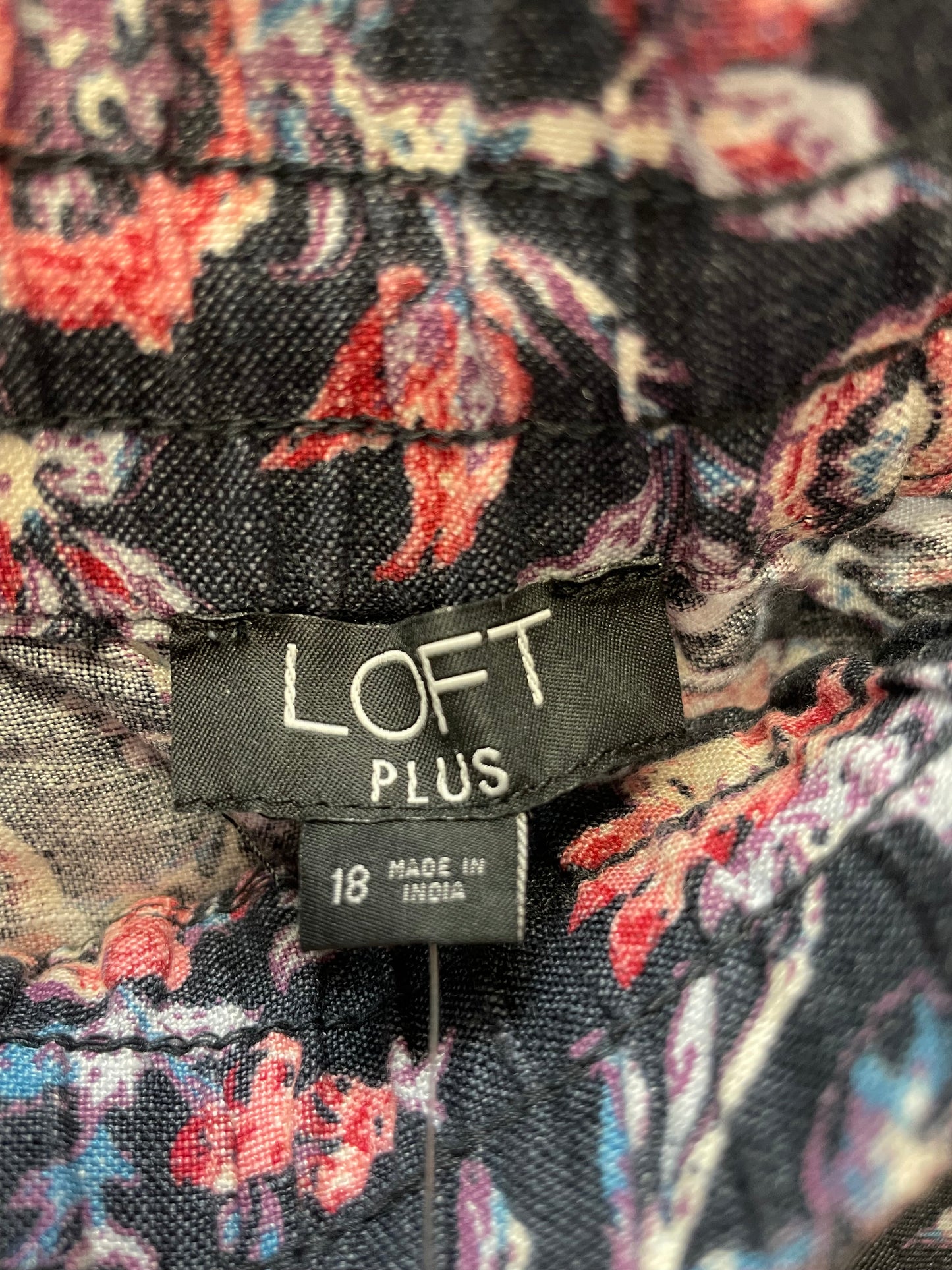 Floral Print Shorts Loft, Size 18