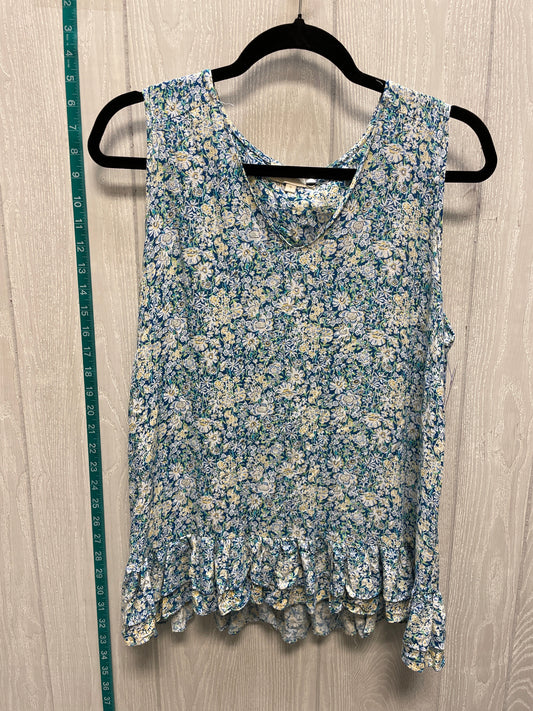 Floral Print Top Sleeveless Cynthia Rowley, Size S