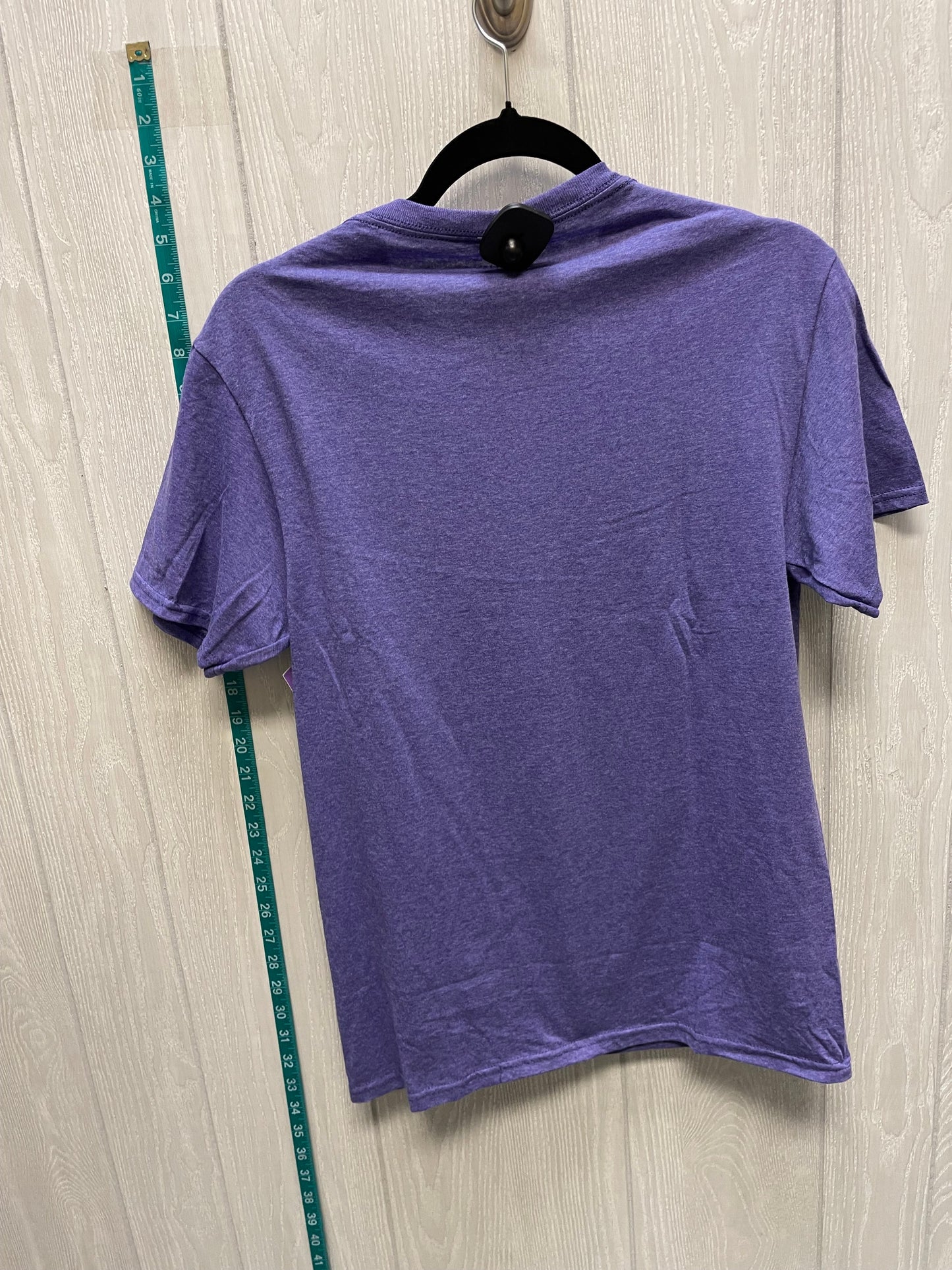 Purple Top Short Sleeve Clothes Mentor, Size S