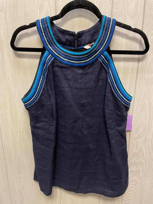 Top Sleeveless By Boden In Navy, Size: M