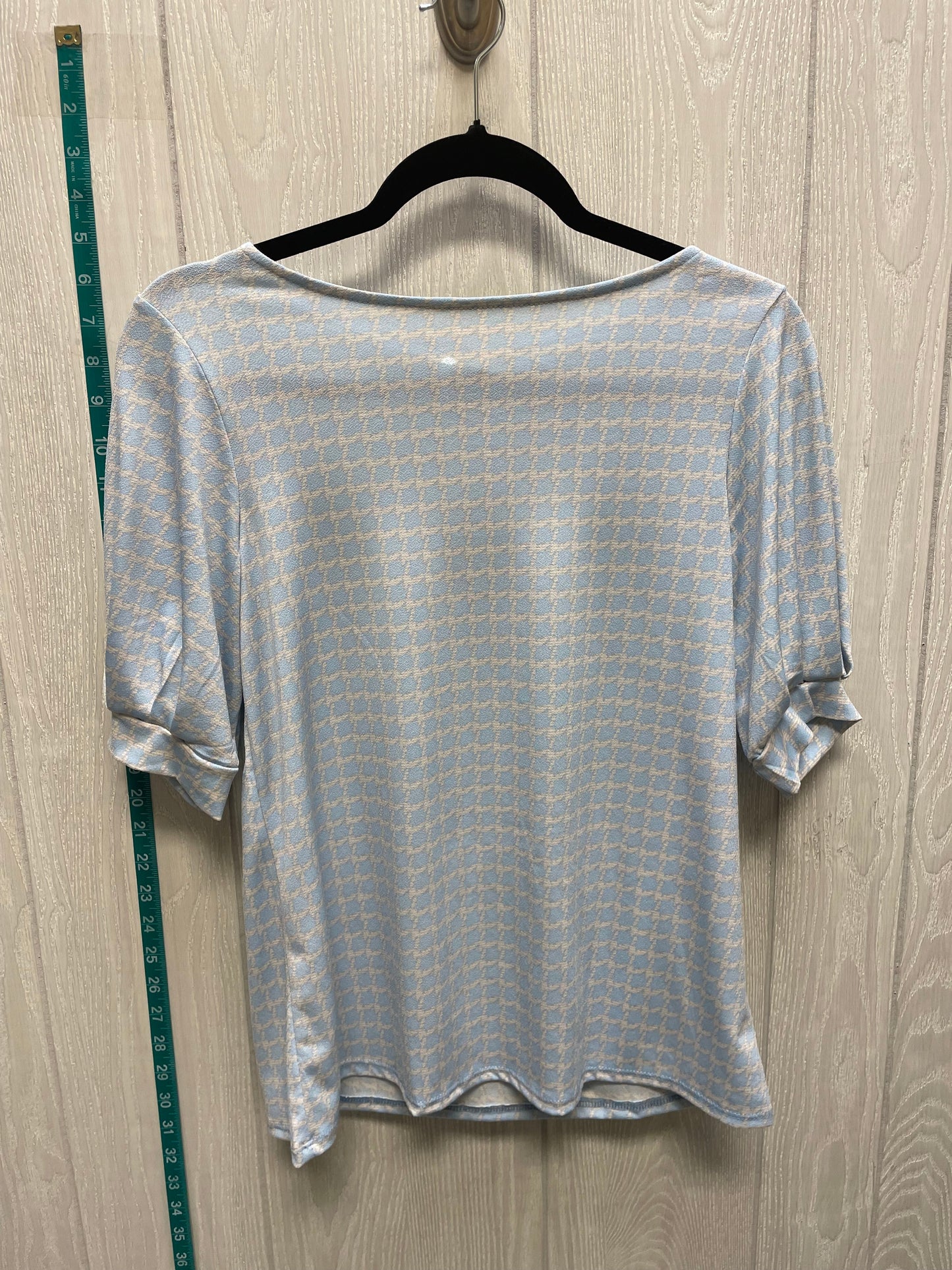 Blue & Cream Top Short Sleeve Misia, Size S