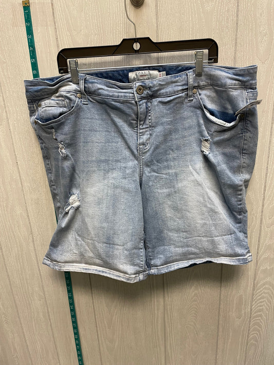 Blue Denim Shorts Torrid, Size 22