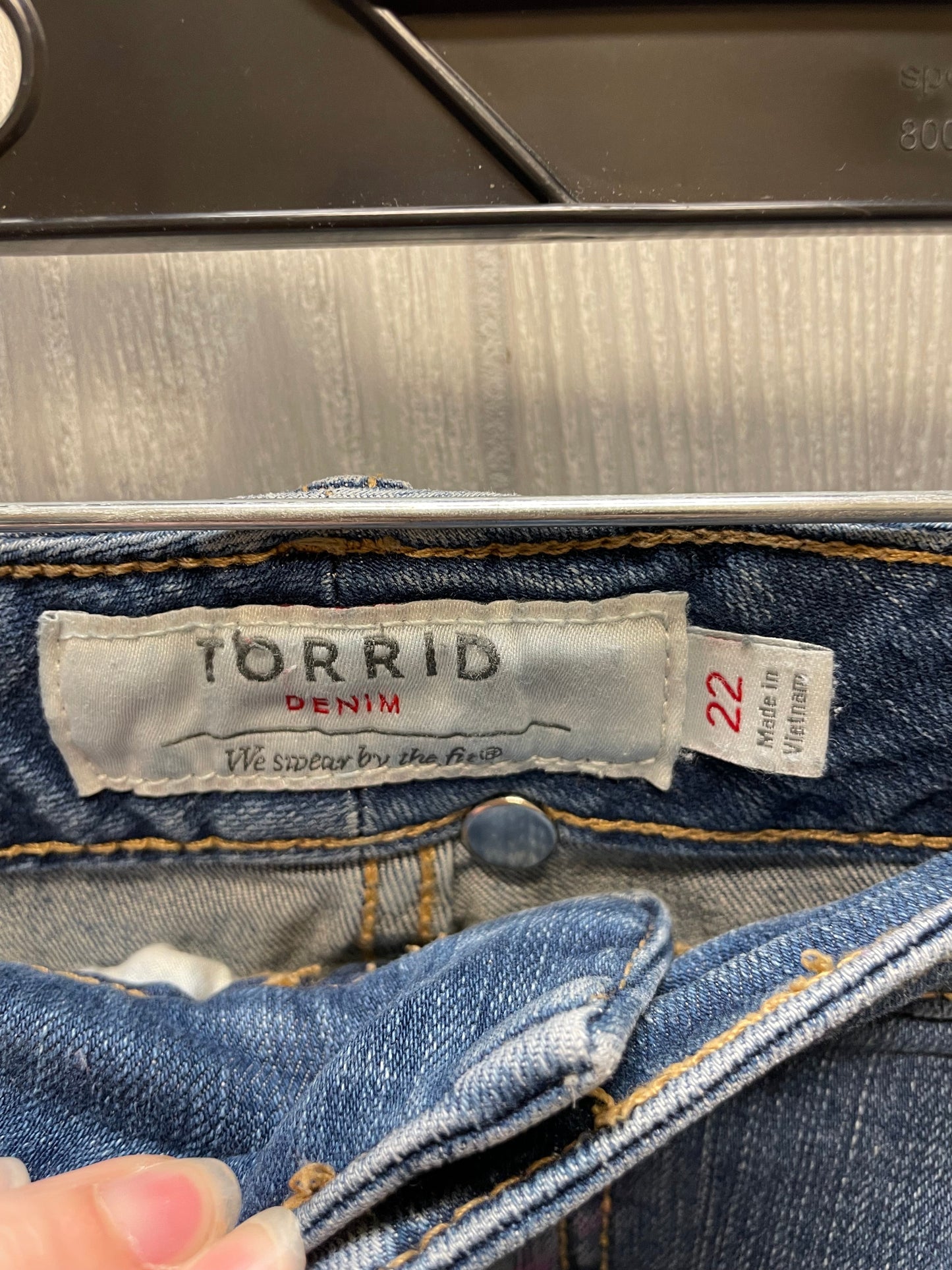 Blue Denim Shorts Torrid, Size 22