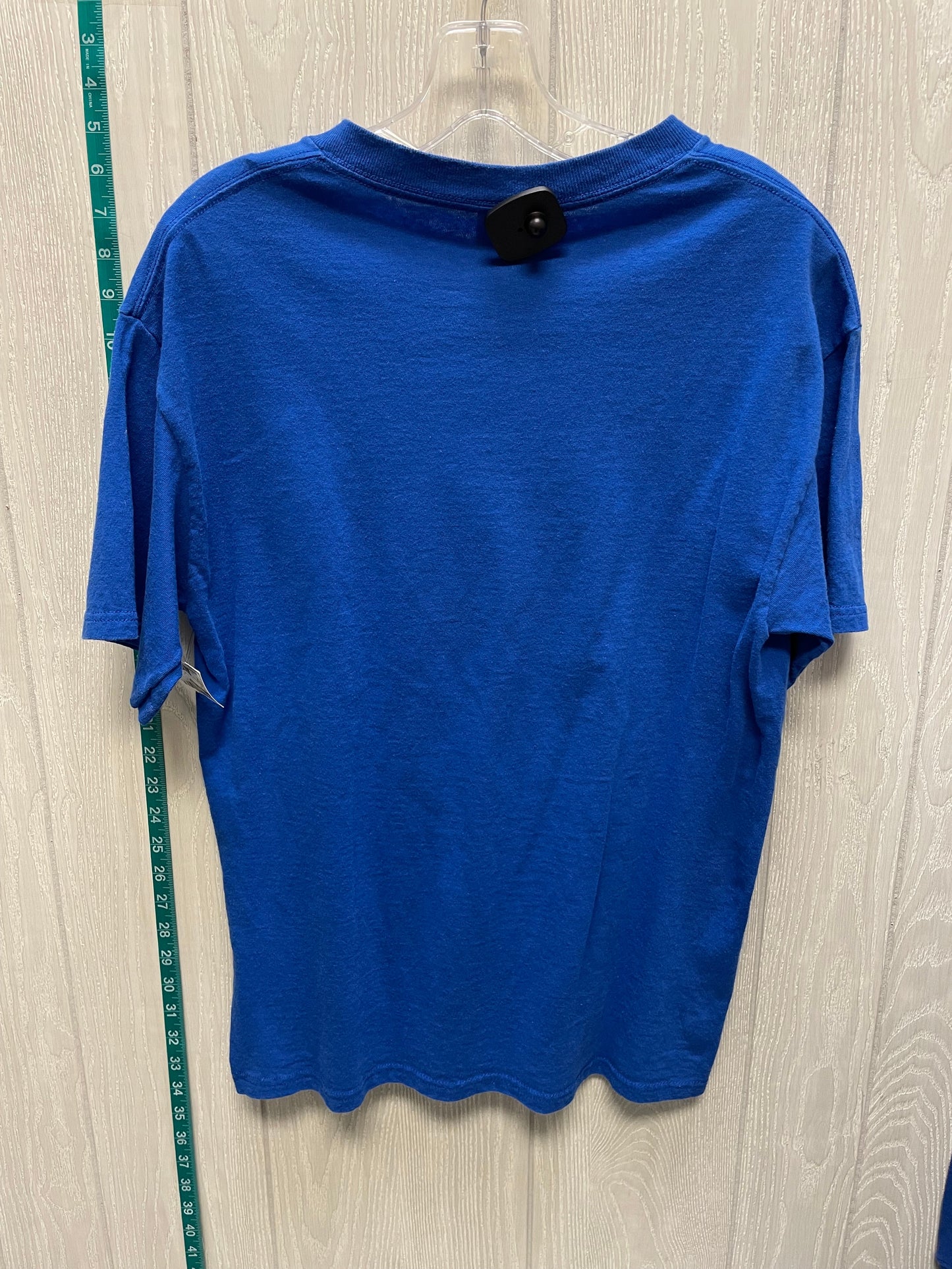 Blue Top Short Sleeve Clothes Mentor, Size M