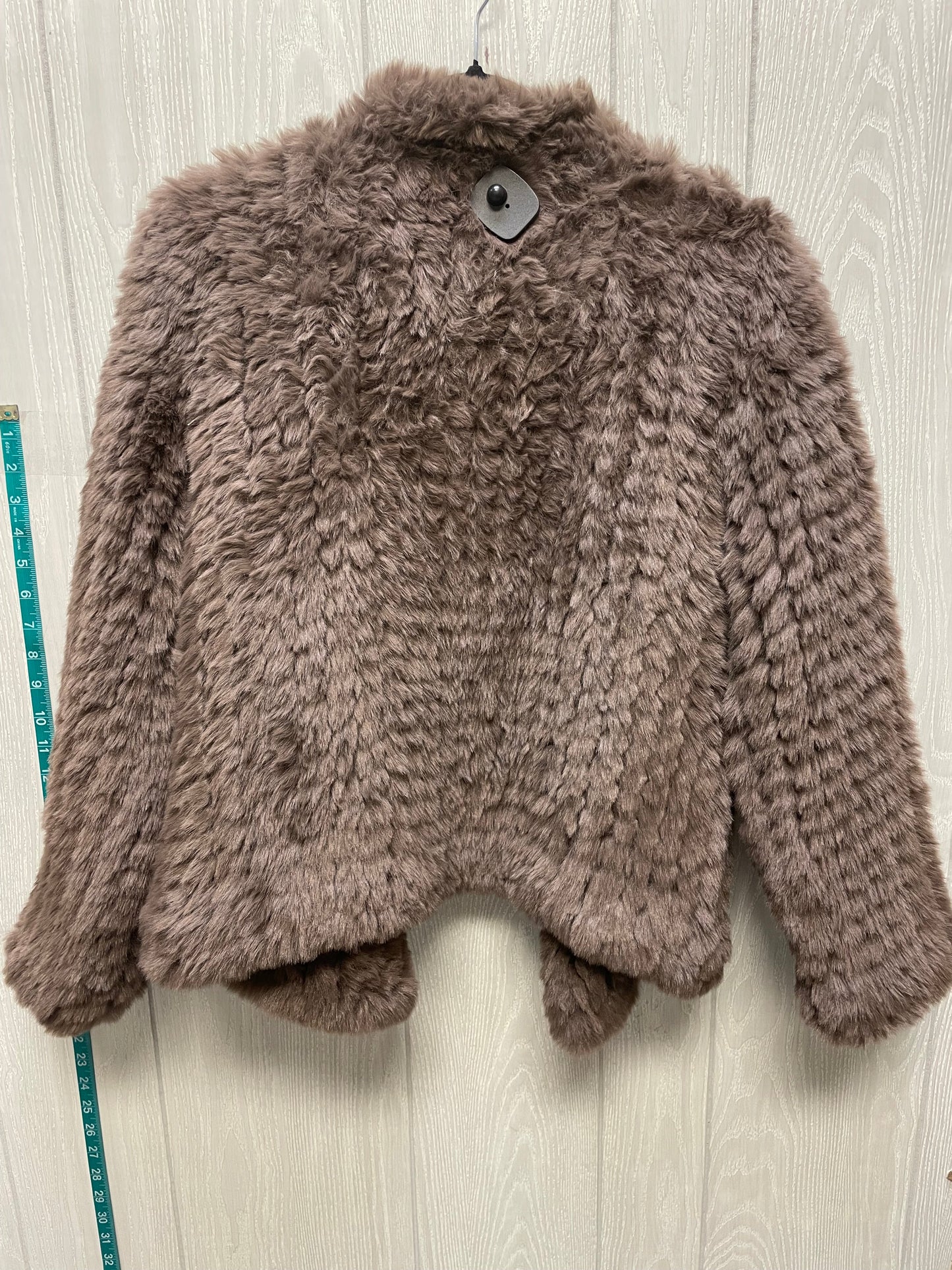 Coat Faux Fur & Sherpa By Heartloom In Taupe, Size: M