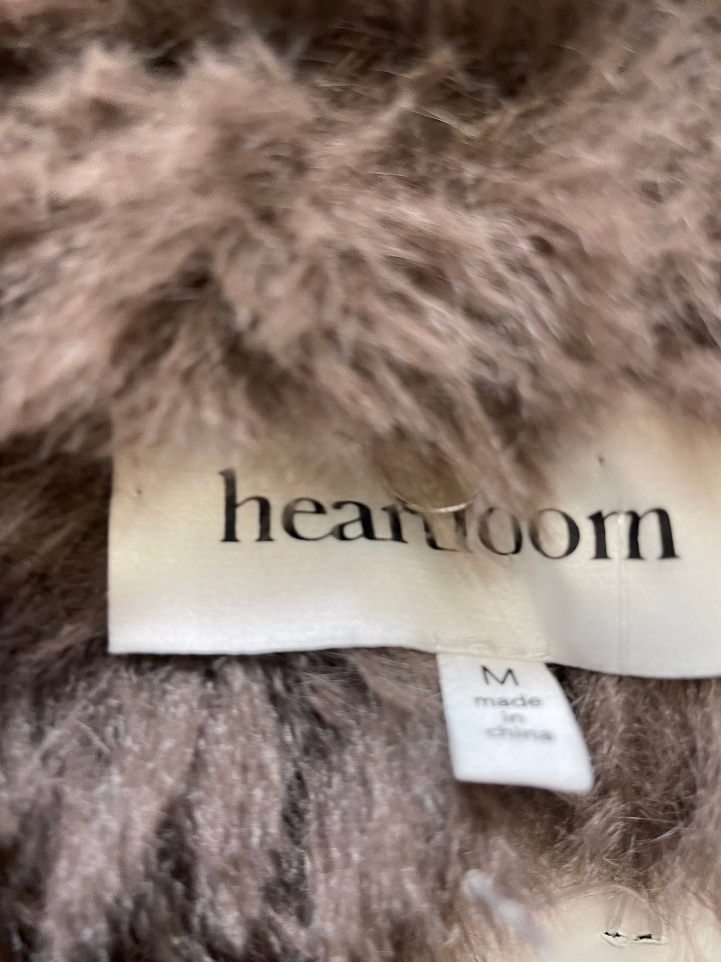 Coat Faux Fur & Sherpa By Heartloom In Taupe, Size: M