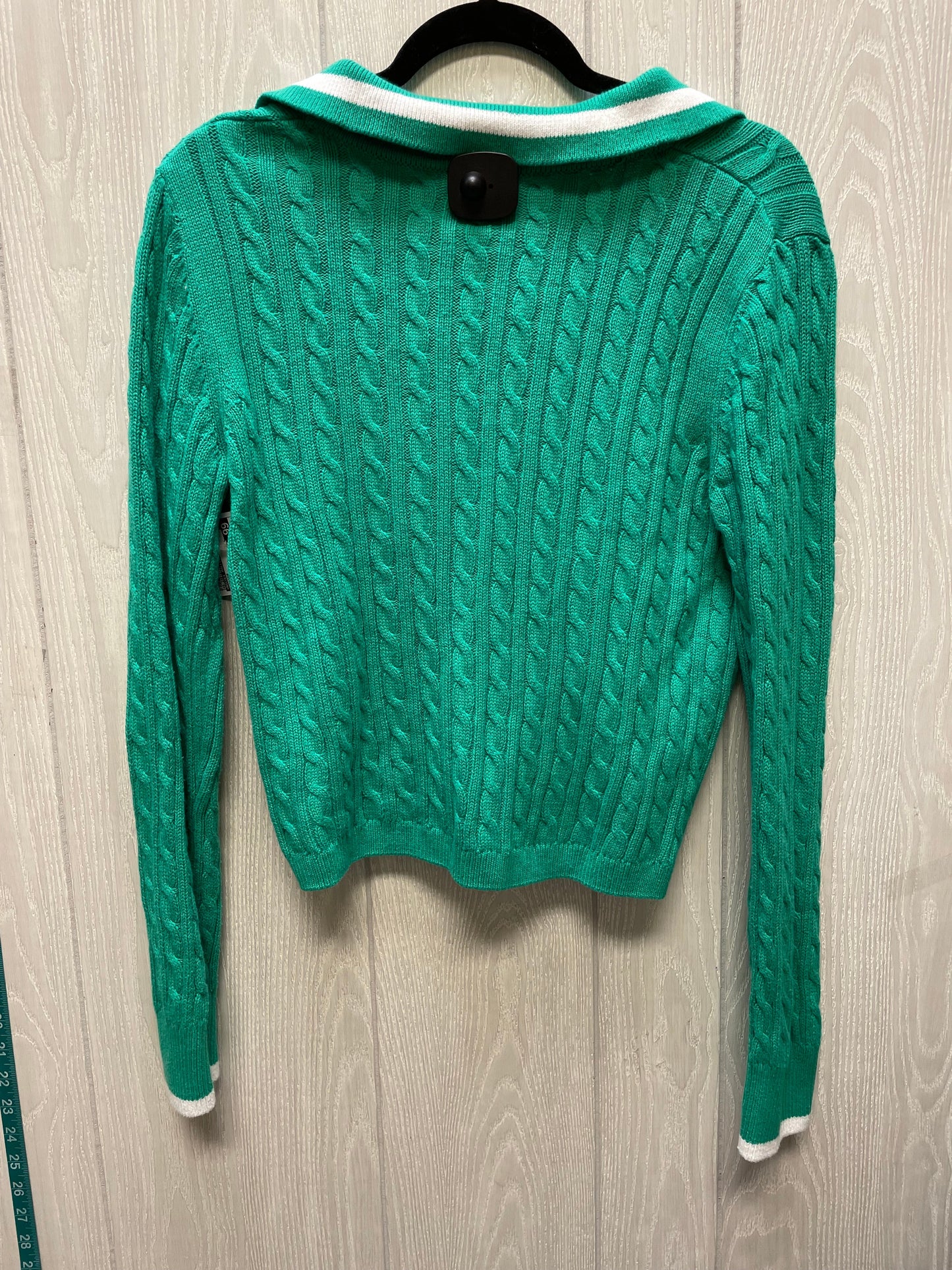 Sweater By Nicole Miller In Green, Size: L