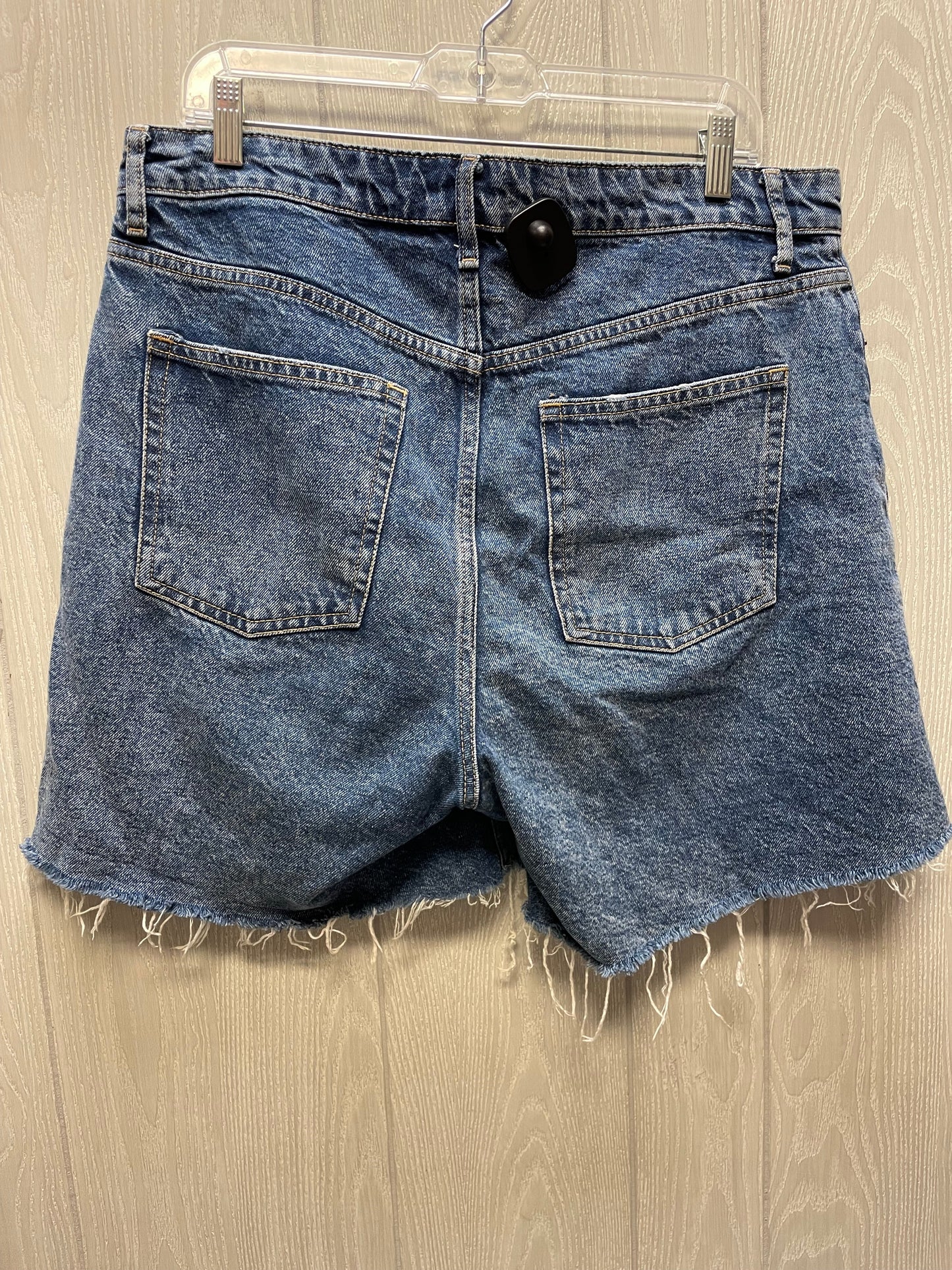 Shorts By H&m In Blue Denim, Size: 14