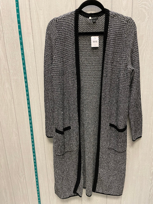 Sweater Cardigan By J. Jill In Black & White, Size: Xs