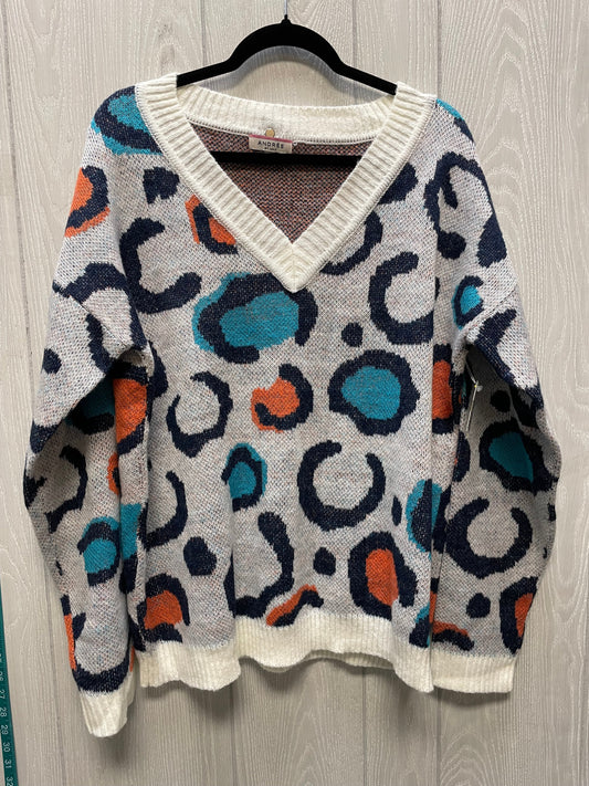 Sweater By Andree By Unit In Animal Print, Size: L