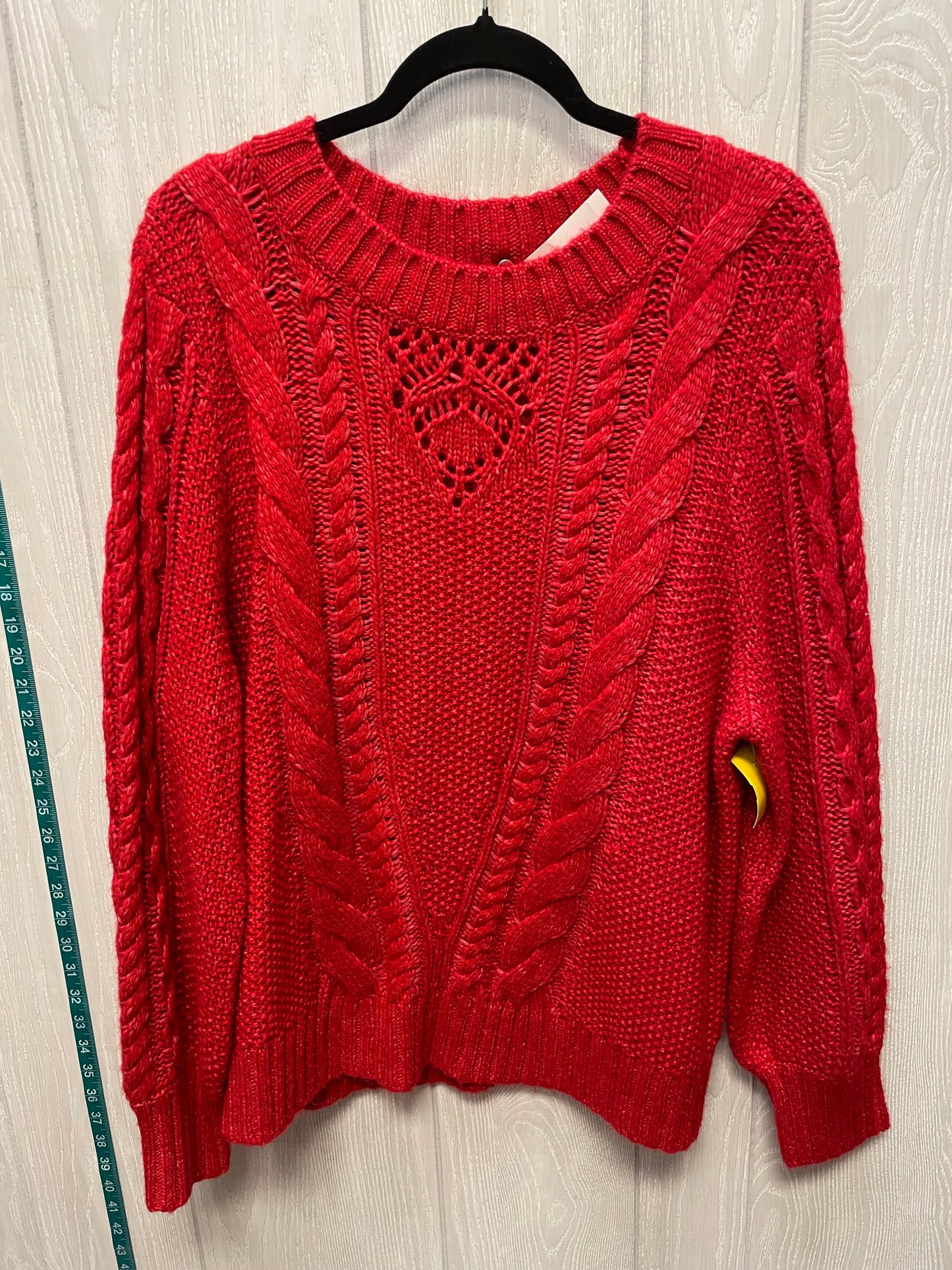 Sweater By Talbots In Red, Size: 2x