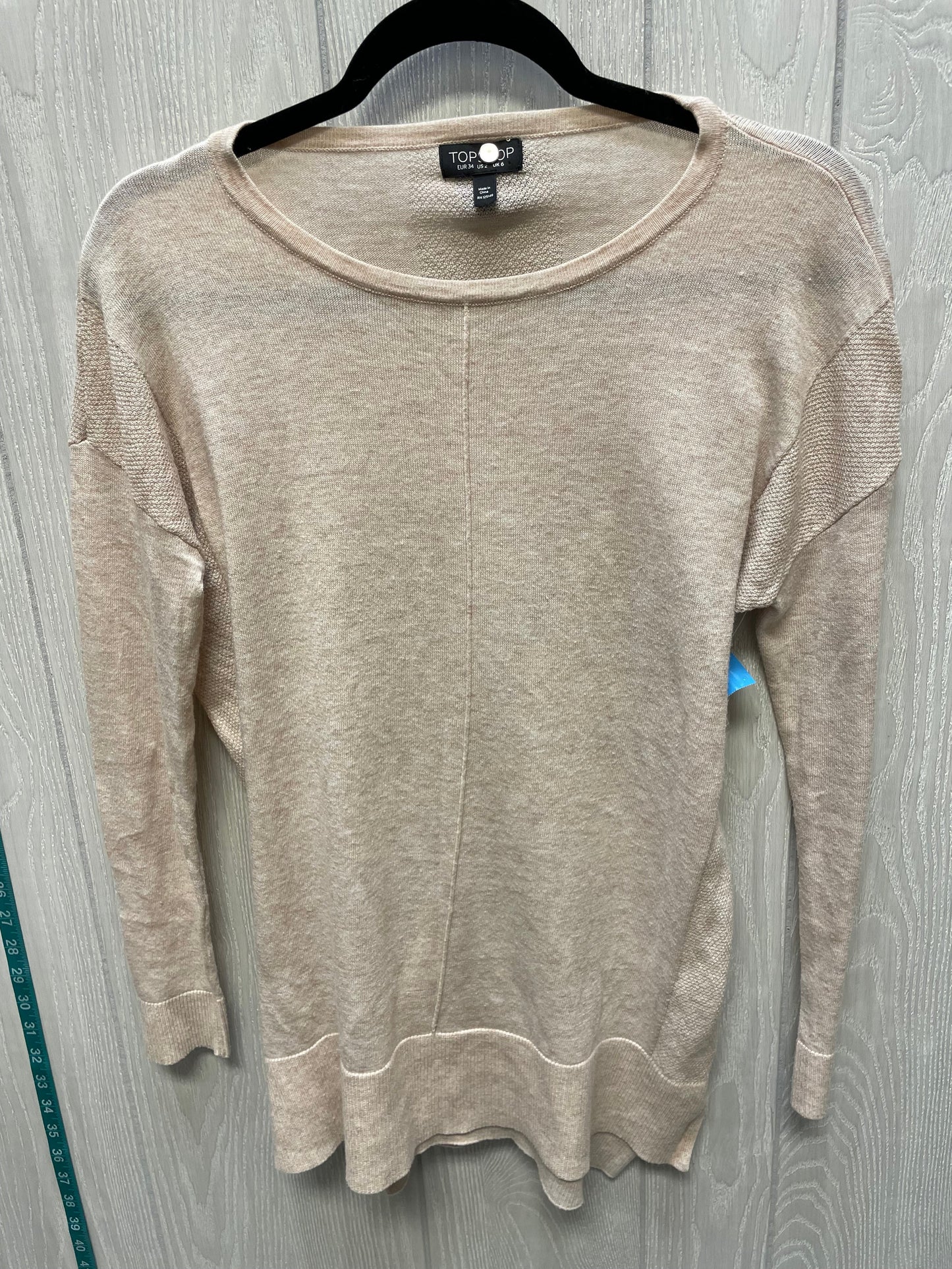 Sweater By Top Shop In Tan, Size: Xs