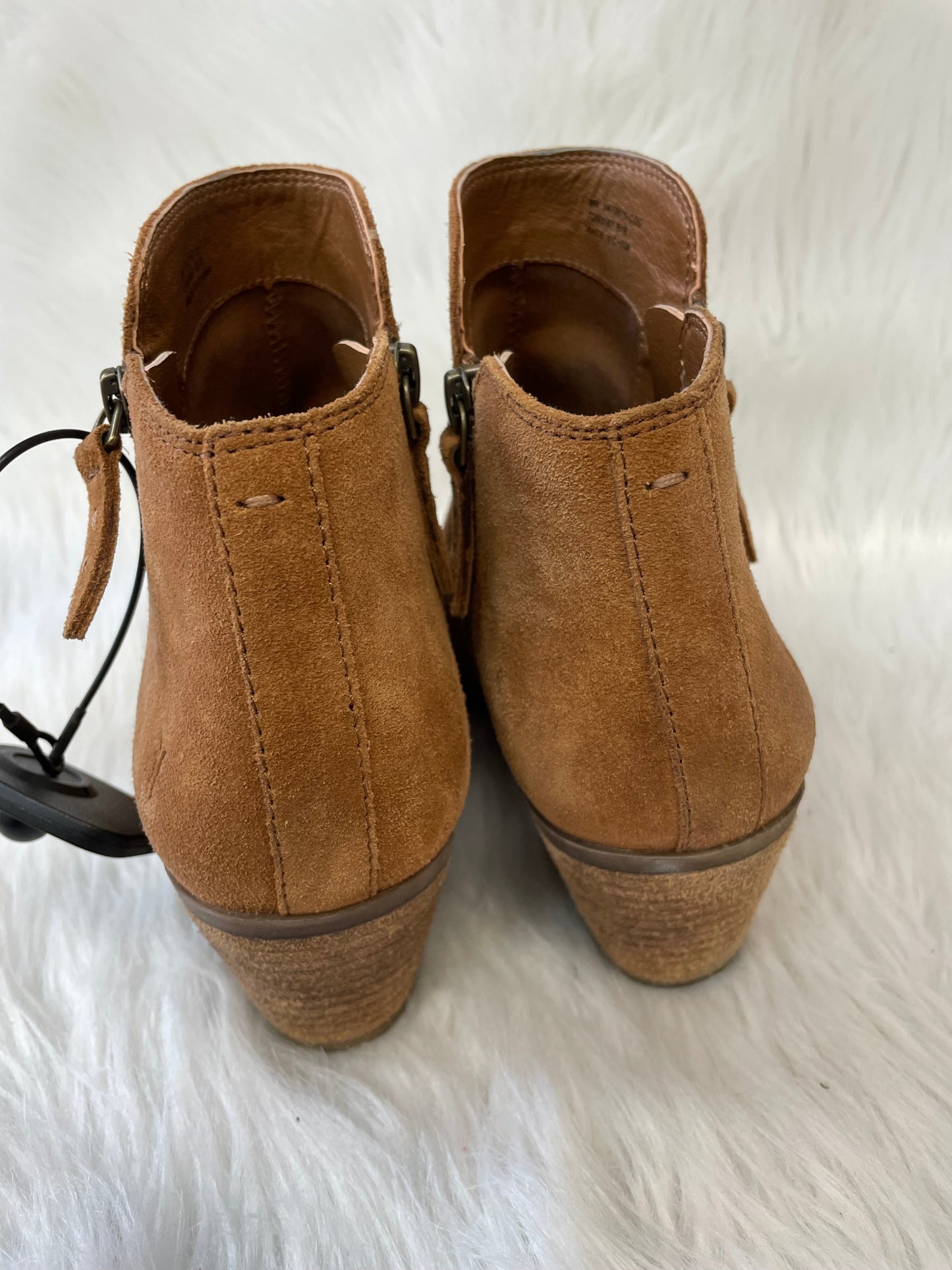 Boots Ankle Heels By Frye In Brown, Size: 8