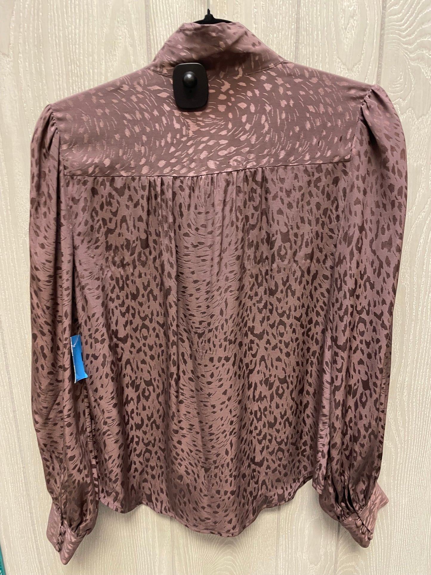 Blouse Long Sleeve By Paige In Animal Print, Size: S