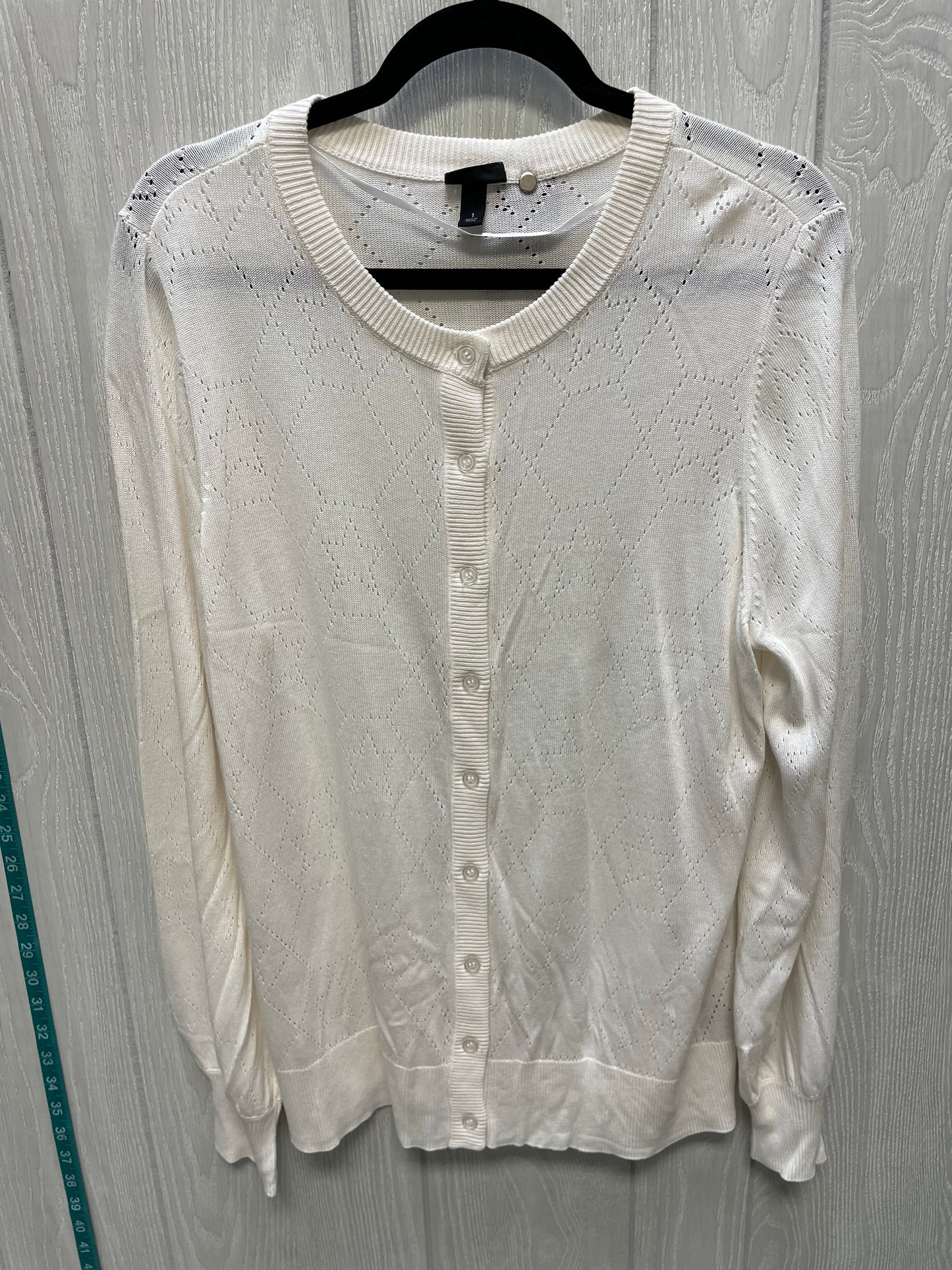 Sweater Cardigan By Torrid In Cream, Size: Xl