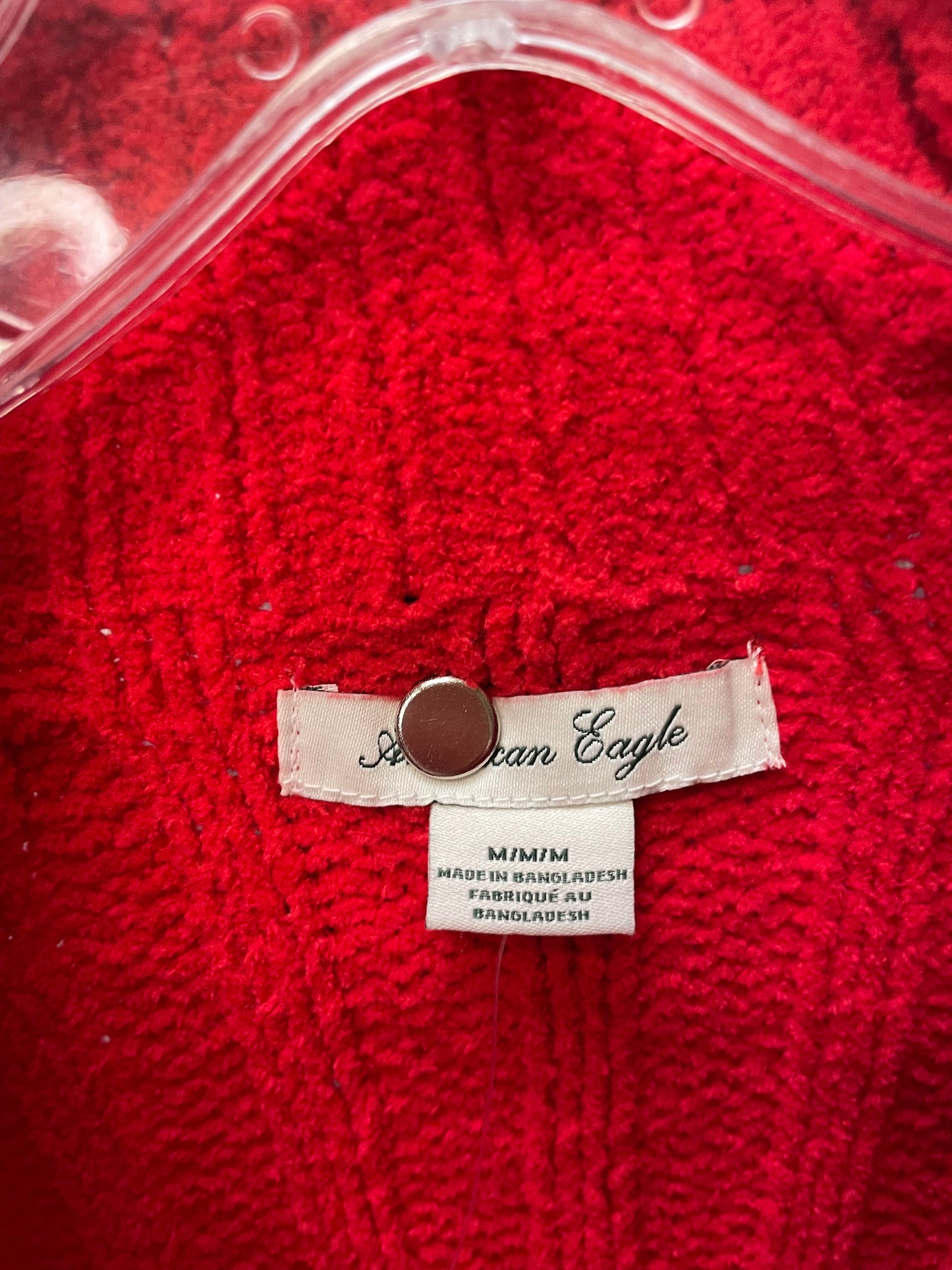 Sweater By American Eagle In Red, Size: Xs