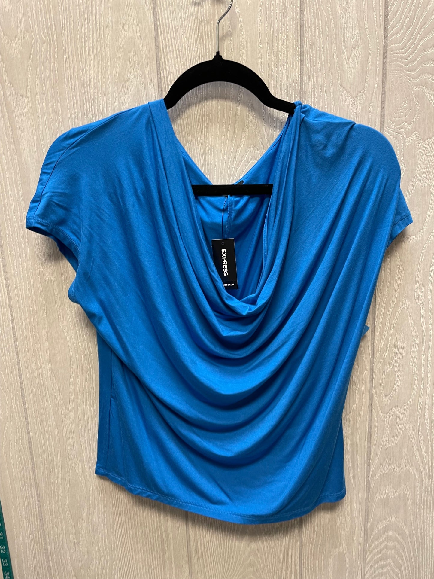 Top Short Sleeve By Express In Blue, Size: S