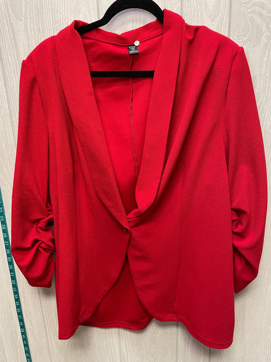 Blazer By Shein In Red, Size: 4x