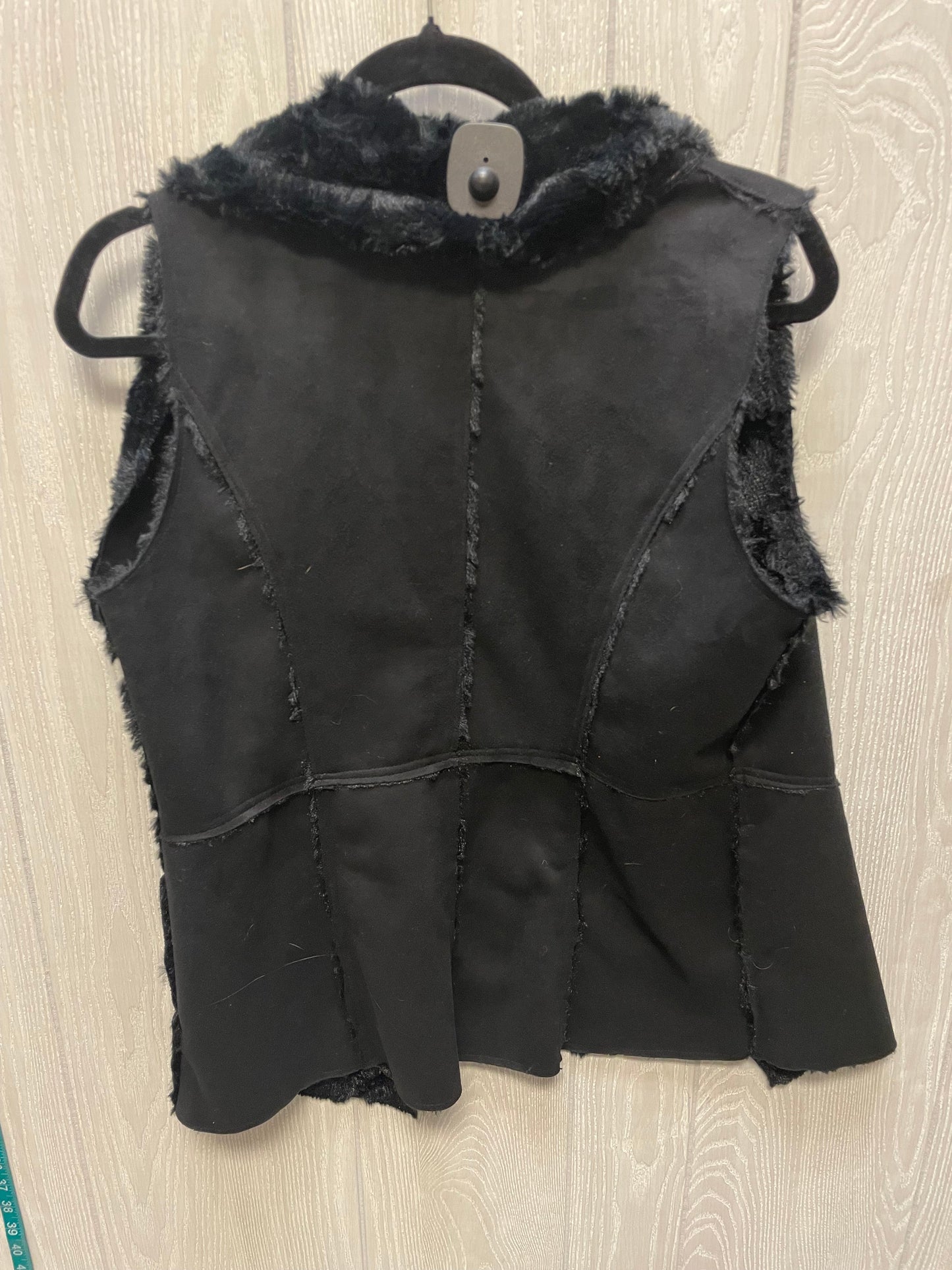 Vest Faux Fur & Sherpa By Davi & Dani In Black, Size: S