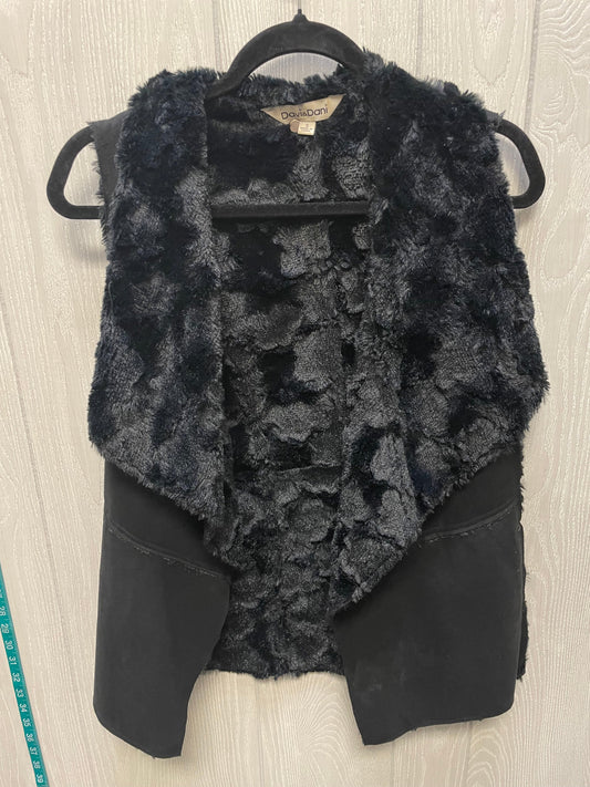 Vest Faux Fur & Sherpa By Davi & Dani In Black, Size: S