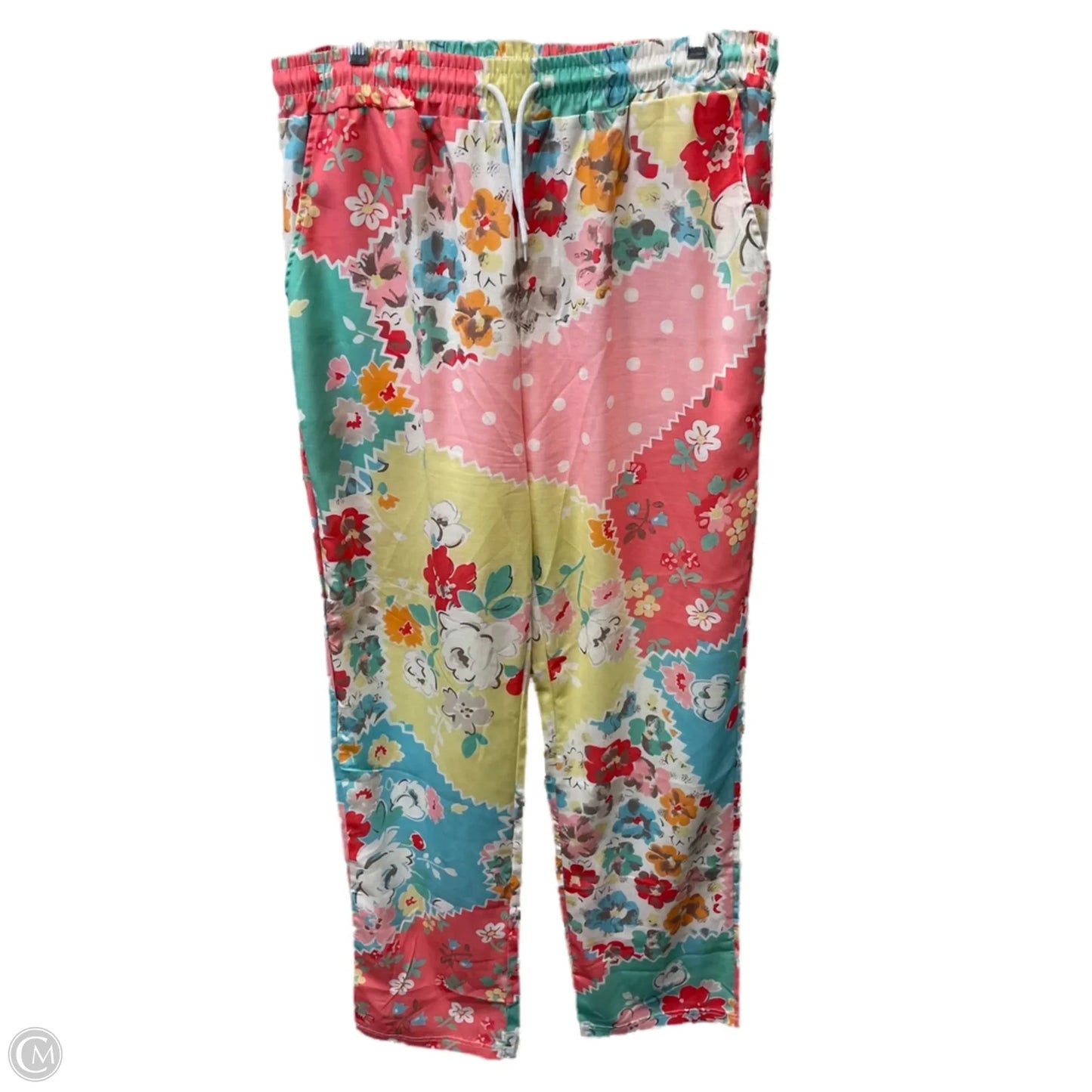 Pants Wide Leg By Victorias Secret In Orange & Pink, Size: 10