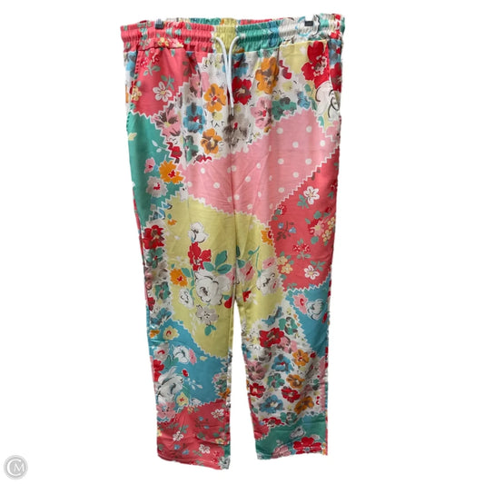 Pants Wide Leg By Victorias Secret In Orange & Pink, Size: 10