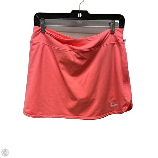 Athletic Skort By Nike Apparel In Coral, Size: M