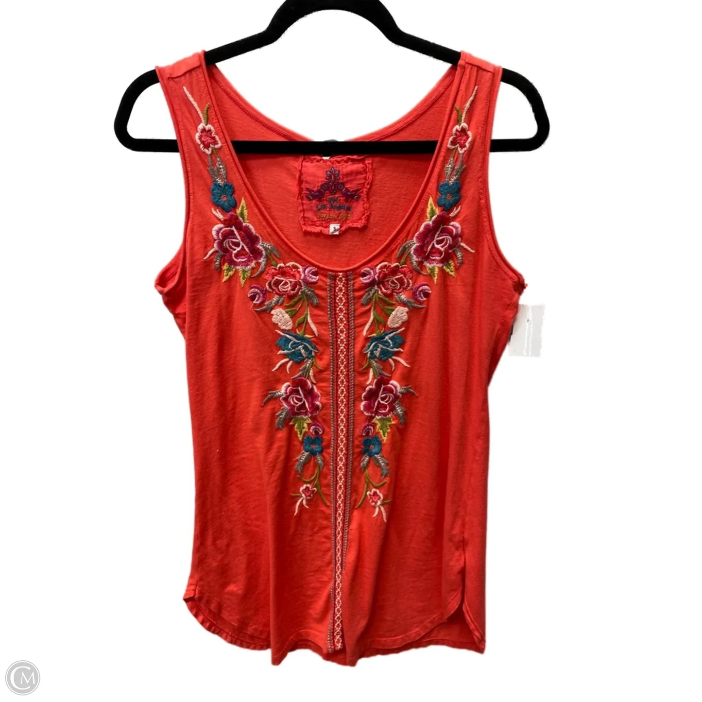 Top Sleeveless By Johnny Was In Orange, Size: S