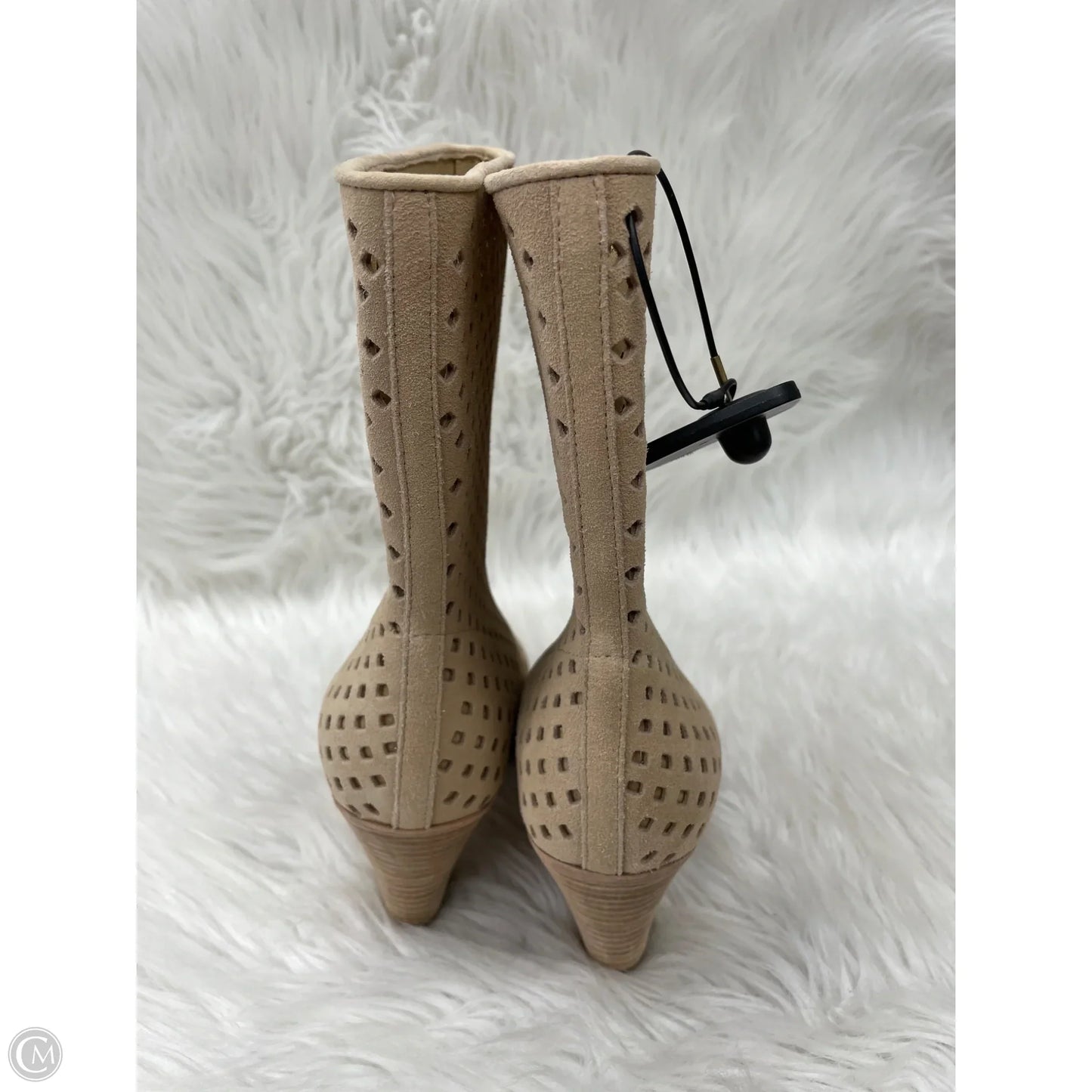 Boots Ankle Heels By Paige In Tan, Size: 7