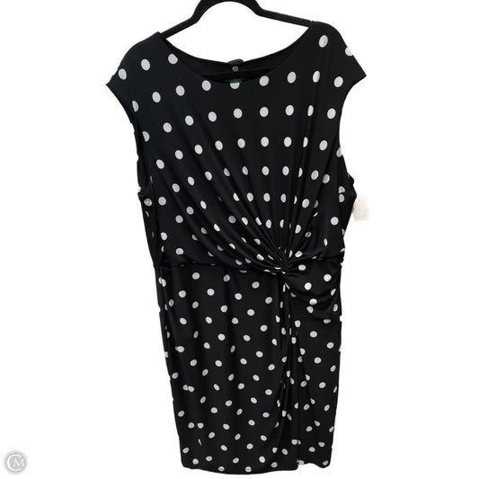 Dress Work By Lauren By Ralph Lauren In Polkadot Pattern, Size: 2x