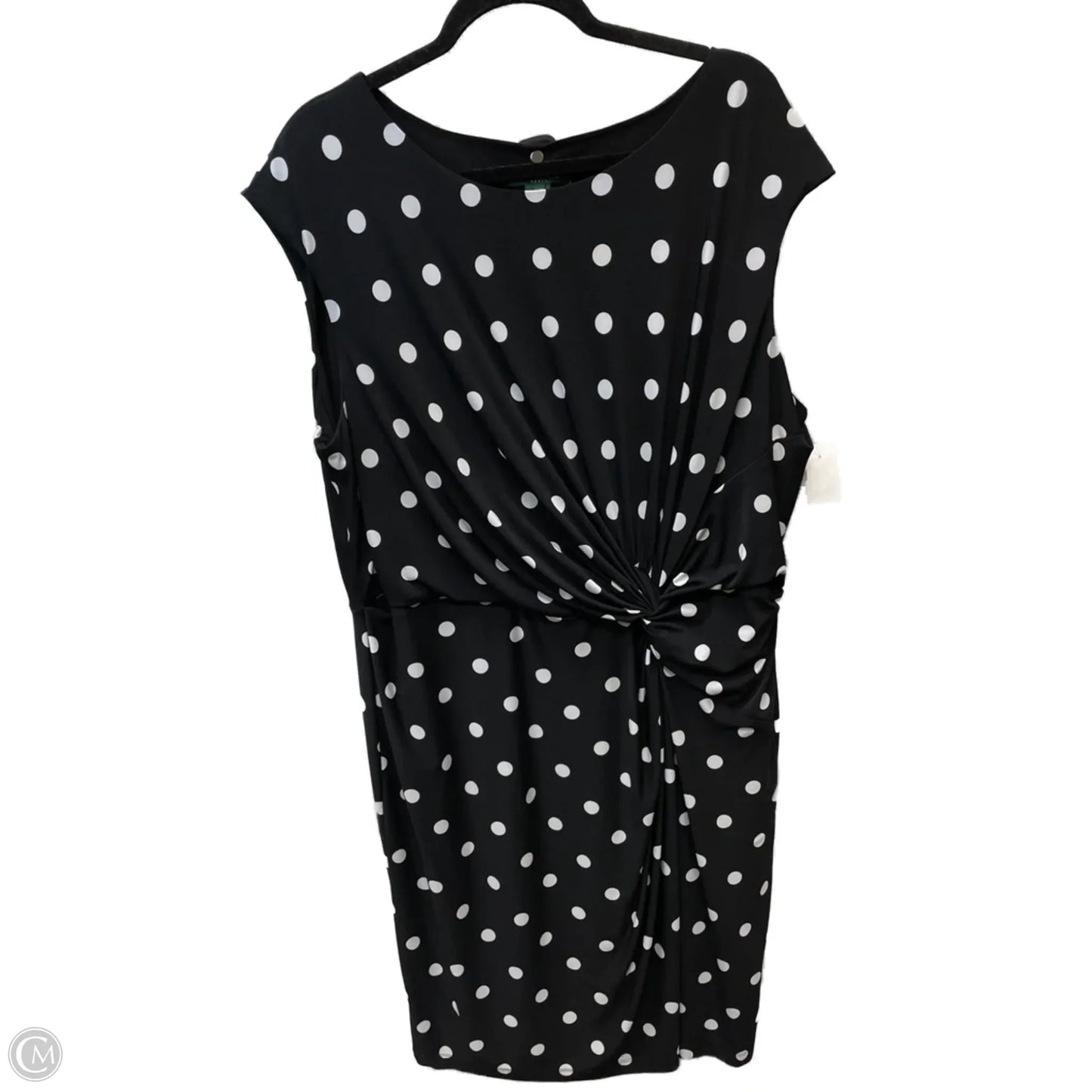 Dress Work By Lauren By Ralph Lauren In Polkadot Pattern, Size: 2x