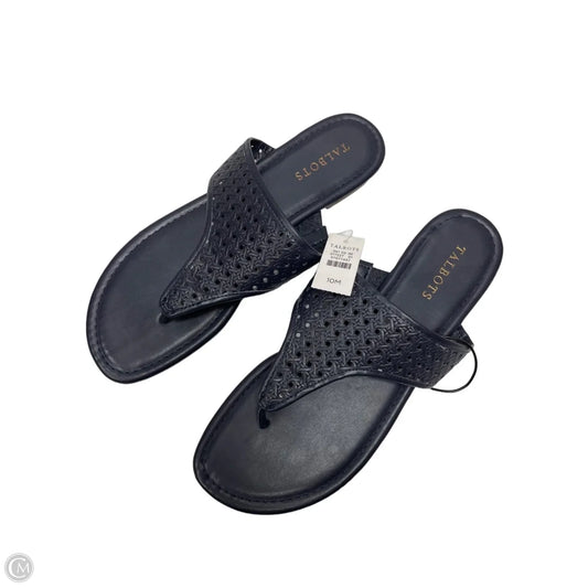 Sandals Flats By Talbots In Navy, Size: 10