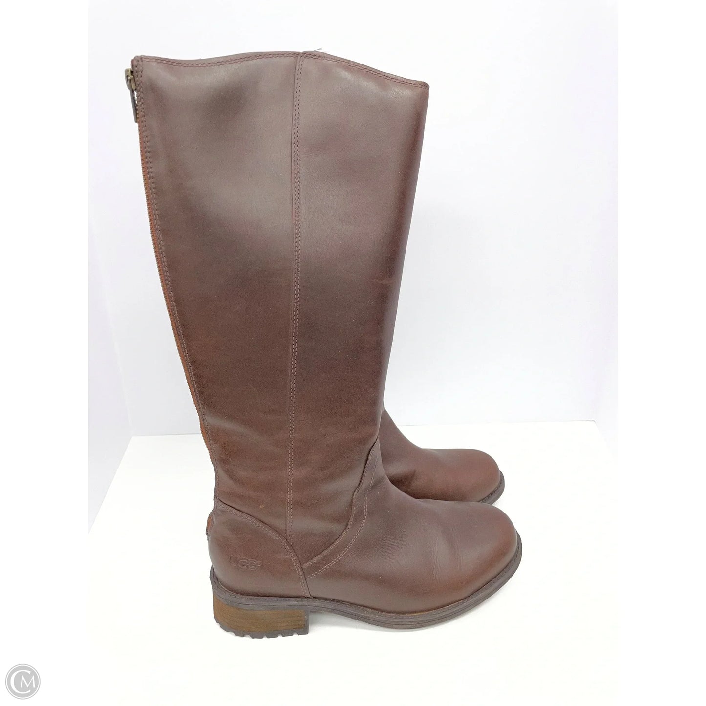 Boots Designer By Ugg In Brown, Size: 8