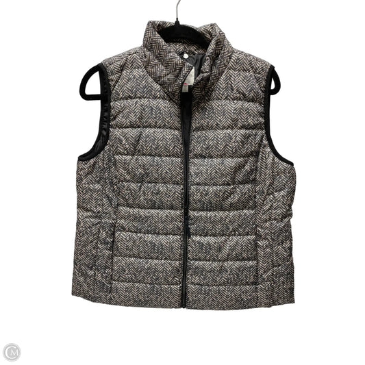 Vest Puffer & Quilted By Rafaella In Grey & Tan, Size: L
