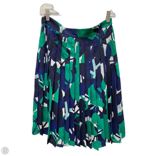 Skirt Mini & Short By Ann Taylor In Blue & Green, Size: 0