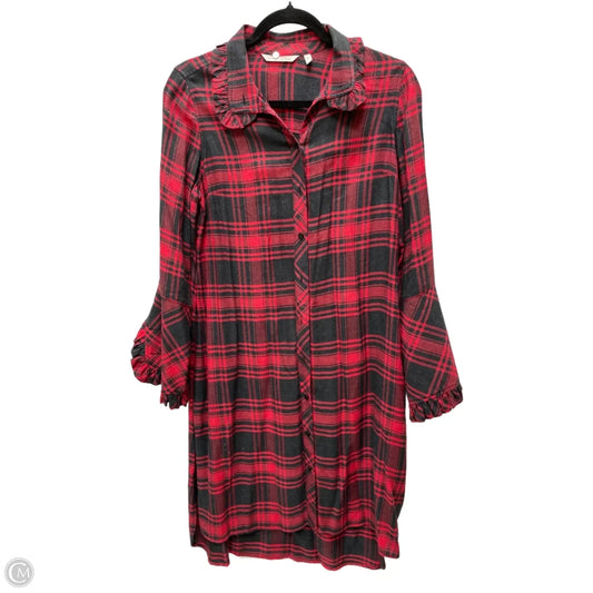 Dress Casual Short By Soft Surroundings In Black & Red, Size: Xs