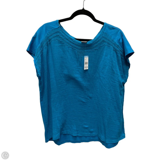 Top Short Sleeve By Canyon River Blues In Blue, Size: Xl