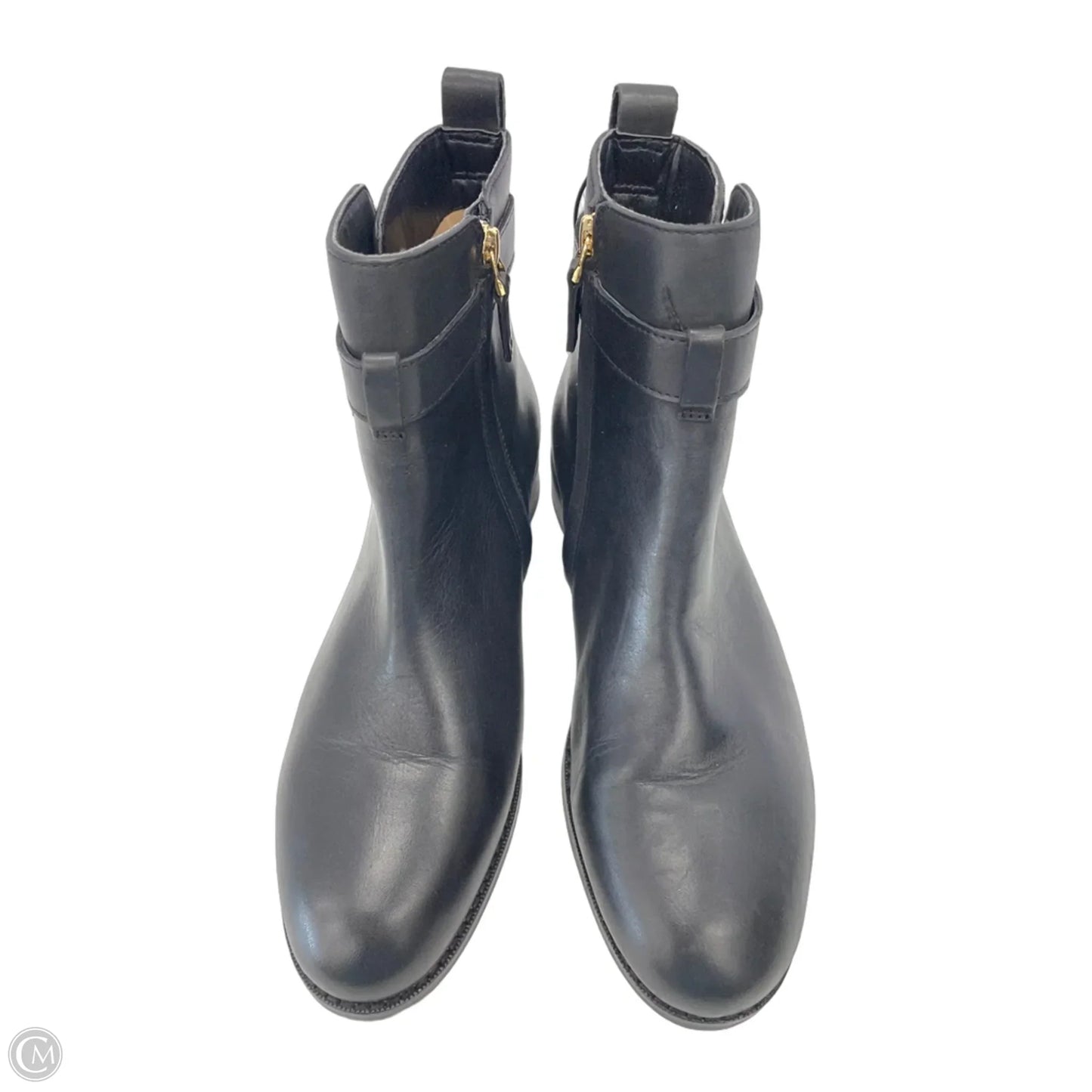 Boots Ankle Flats By Lauren By Ralph Lauren In Black, Size: 7.5