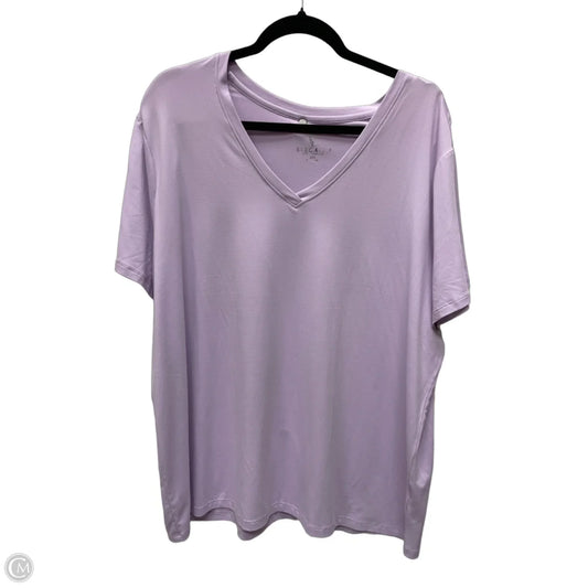 Athletic Top Short Sleeve By Skechers In Purple, Size: 2x