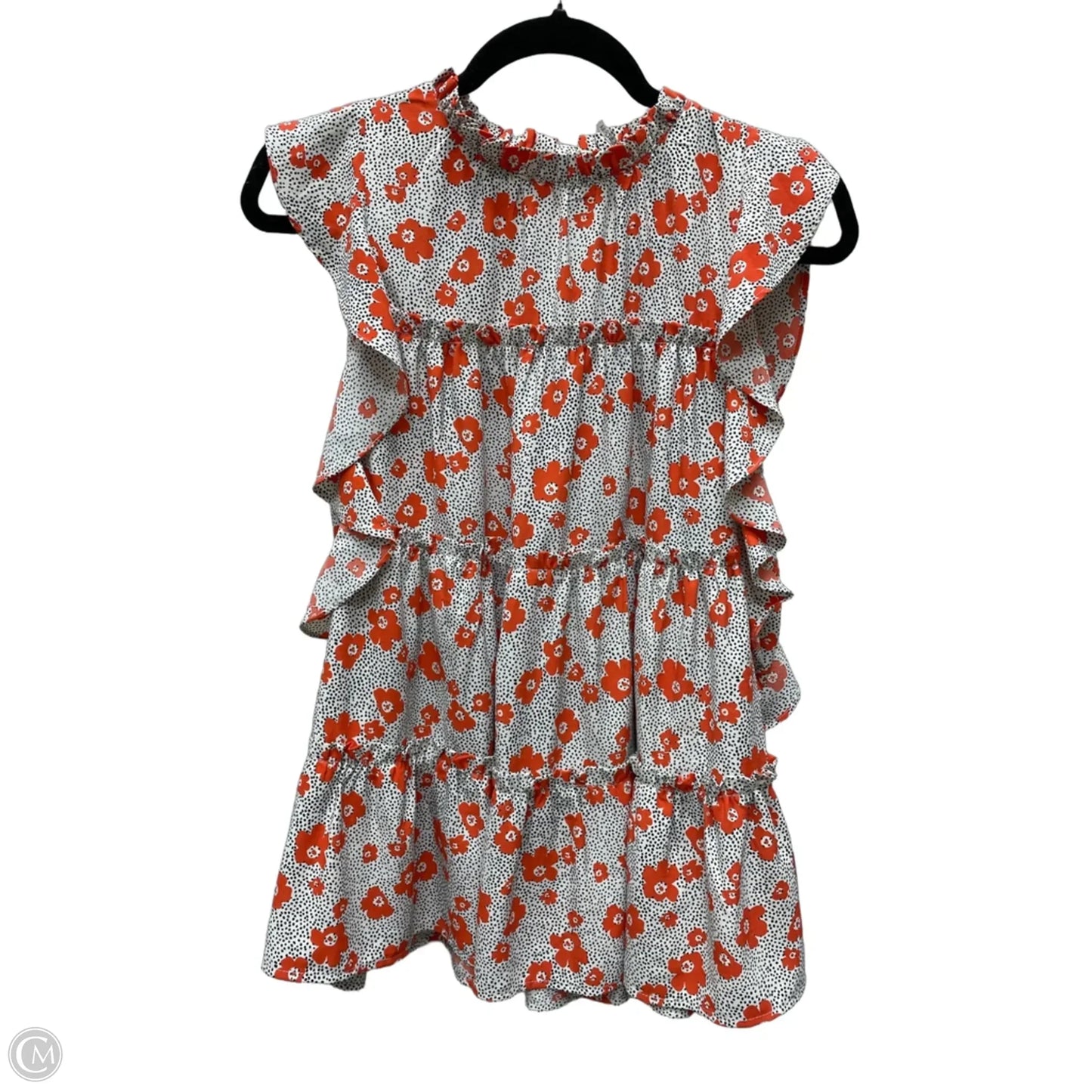 Blouse Short Sleeve By Entro In Floral Print, Size: M