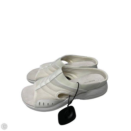 Sandals Heels Wedge By Easy Spirit In Cream, Size: 9