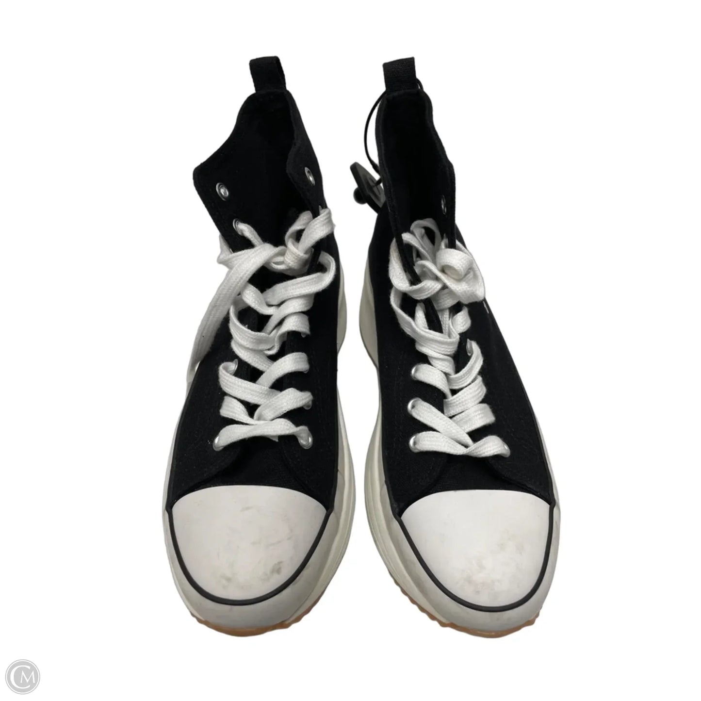 Shoes Sneakers Platform By Madden Girl In Black & White, Size: 9.5