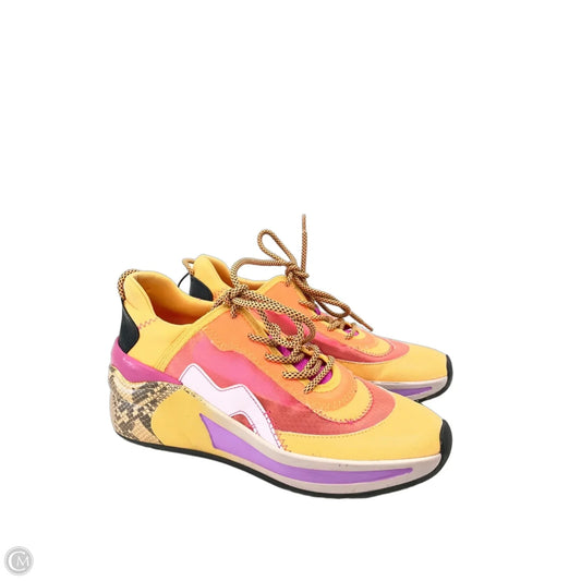 Shoes Sneakers By Gianni Bini In Orange & Purple, Size: 8