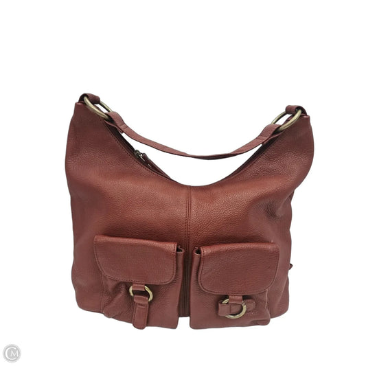 Handbag Leather By Hobo Intl, Size: Large